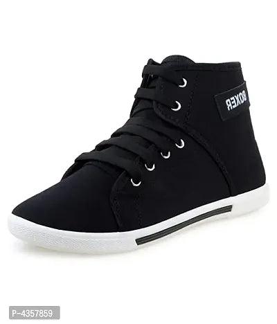 LOOK ME Trending Sneakers For Men's Casual Boxer Shoes Black High Tops For Men