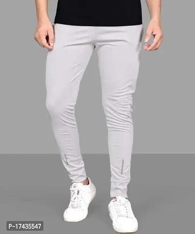 Men Polyester Solid Track Pants