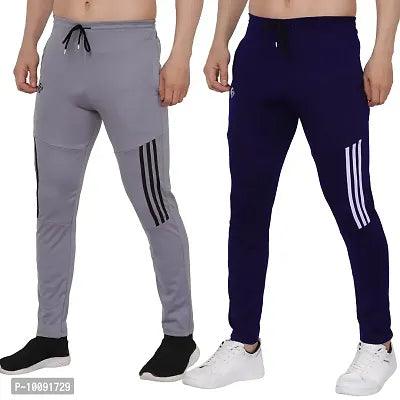 RIKSAW Track Pants for Mens/Joggers for Mens/Mens Lower Lycra Blend Pack of 2 Piece