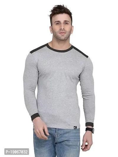 Polo Plus Men Multicolor Latest Classic Yoke Full Sleeve Cotton T-Shirt