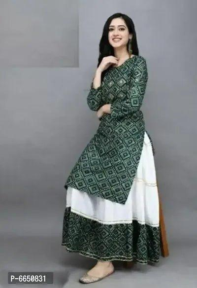 A LINE RAYON KURTA SET - Vibeclothings