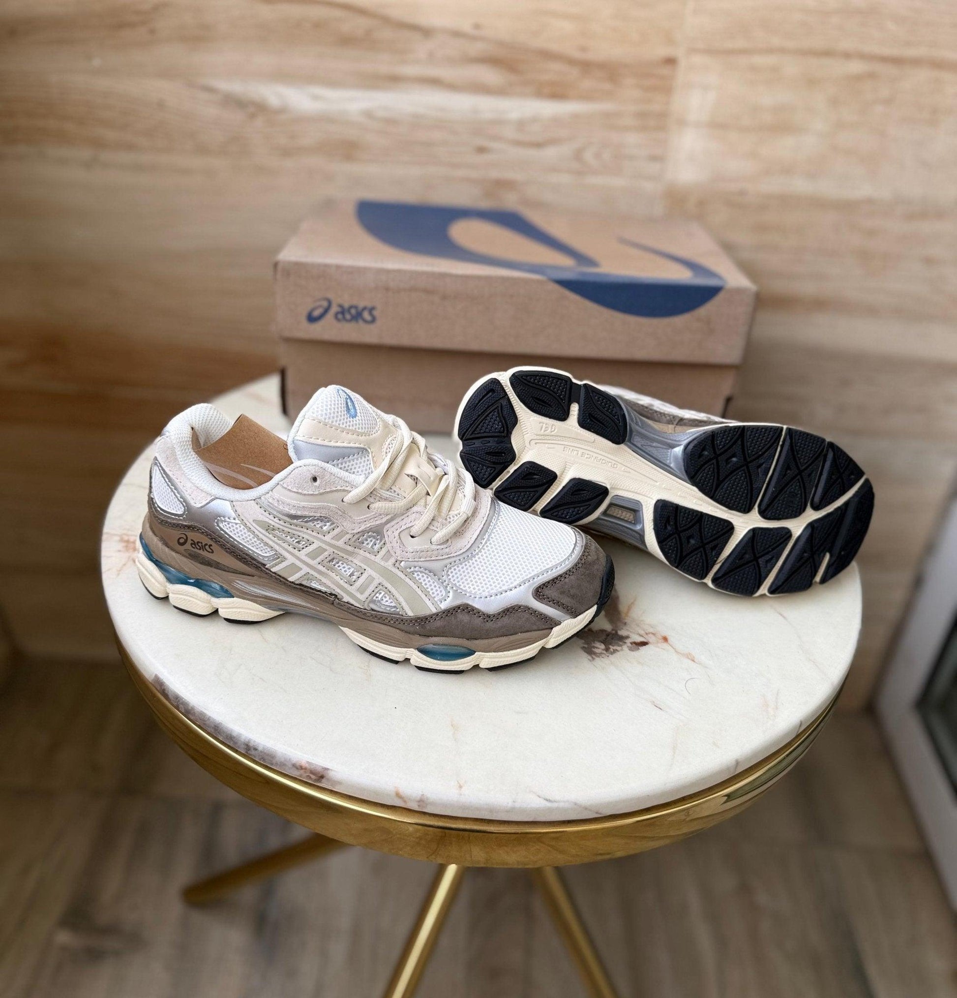 ASICS GEL NYC CREAM MOCHA - FIRST COPY - Vibeclothings