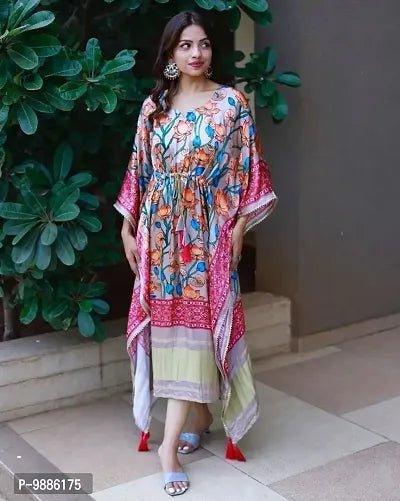 Attractive Silk Kaftan for Women - Vibeclothings