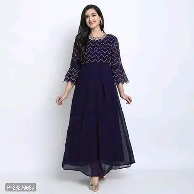 BEAUTIFULL EMBROIDERY WORK GOWN - Vibeclothings