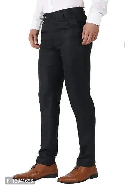 Black Cotton Blend High Rise For Men - Vibeclothings