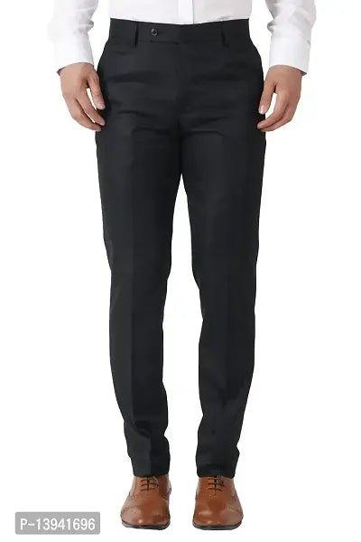 Black Cotton Blend High Rise For Men - Vibeclothings