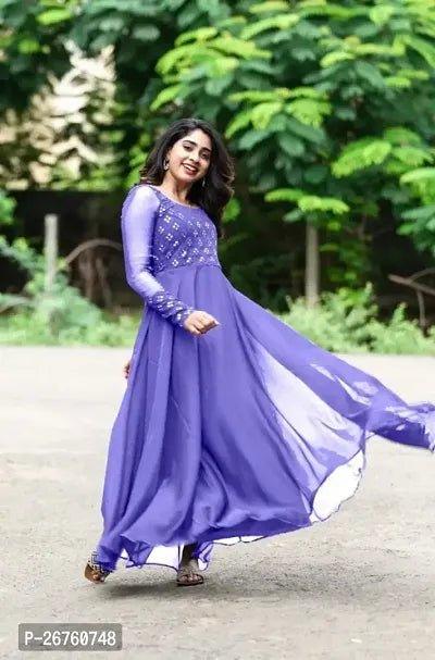 Classic Georgette Gown for Women - Vibeclothings