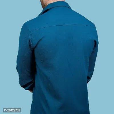 Classic Polycotton Long Sleeves Casual Shirts for Men - Vibeclothings